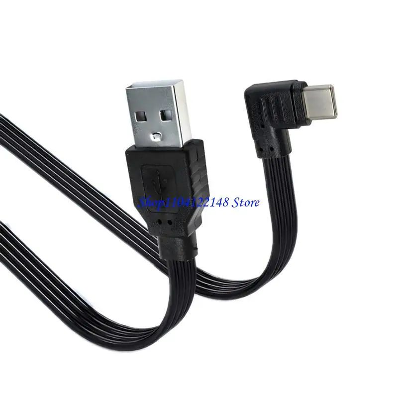 P9FA Flat USB to Type C Charging Cable Power Cord Wire For Laptops And Phones