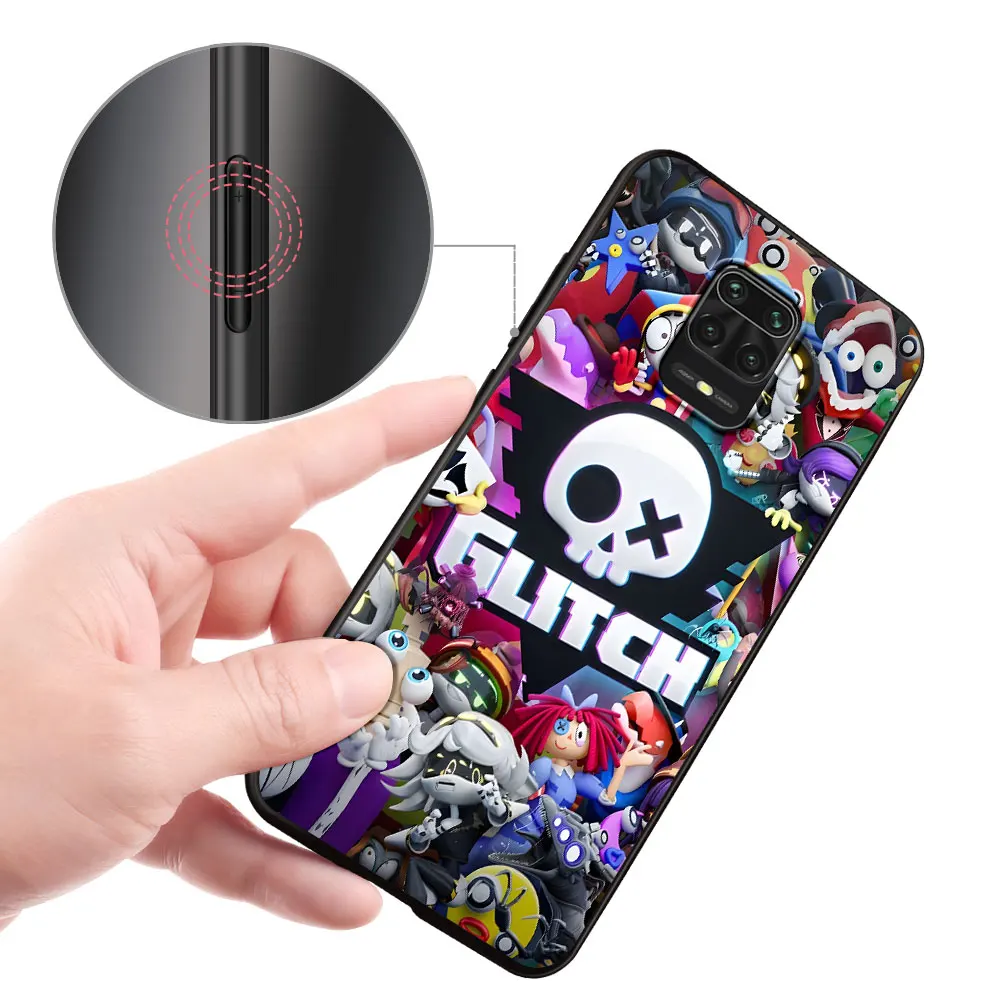 The Amazing Digital Circus Jax Case for Xiaomi Redmi 10A 10C 9C 12C 9A 9i 10 12 9 Prime 9T K40 Pro Black Soft TPU Phone Cover