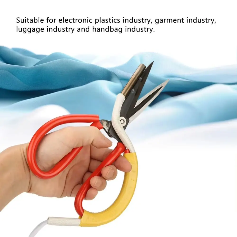 Temperature Adjustable Electric Heating Fabric Scissors Built-In Heating Tube Metal Blade Temperature Adjustable Scissors