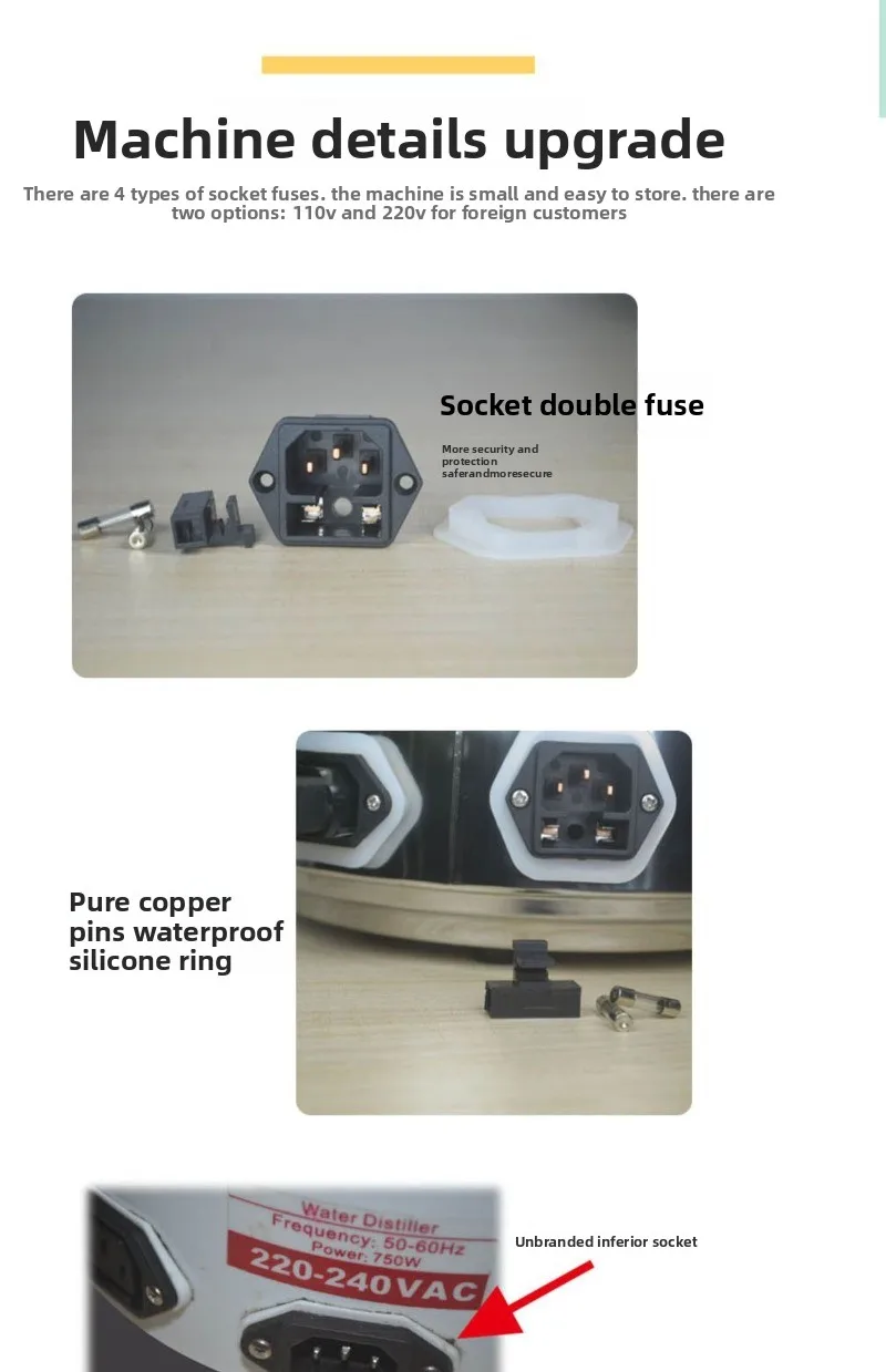 Distilled water machine Xiaoding hydrosol machine Steam distiller Water distiller Household small dental laboratory distillation