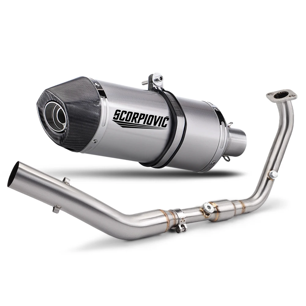 Motorcycle Full Exhaust System For YZF R15 V3 V4 R125 MT125 2020-2026