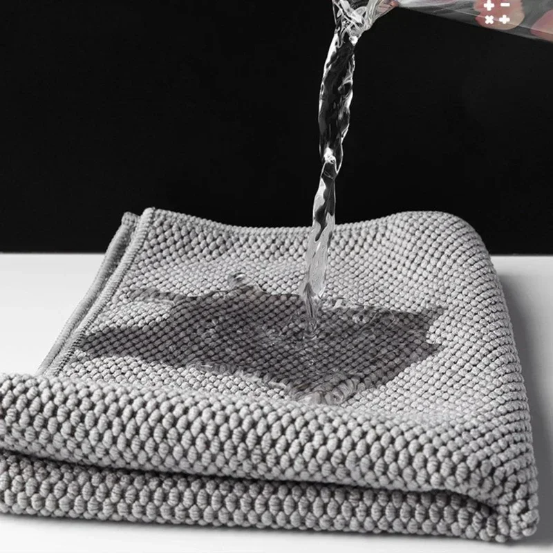 1/3/6PCS Kitchen Bar Cleaning Cloth Towel Tea Shop Coffee Machine Special Rags Water Absorbing Square Towels Household Cleaner