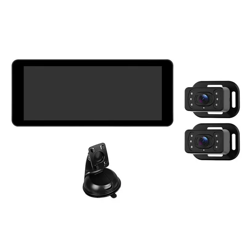 For 2Kids, 6.86 Inch IPS Display Baby Car Camera With Dual Carseat Cameras, Split Screen,HD 720P,Rear View Monitor-A02G