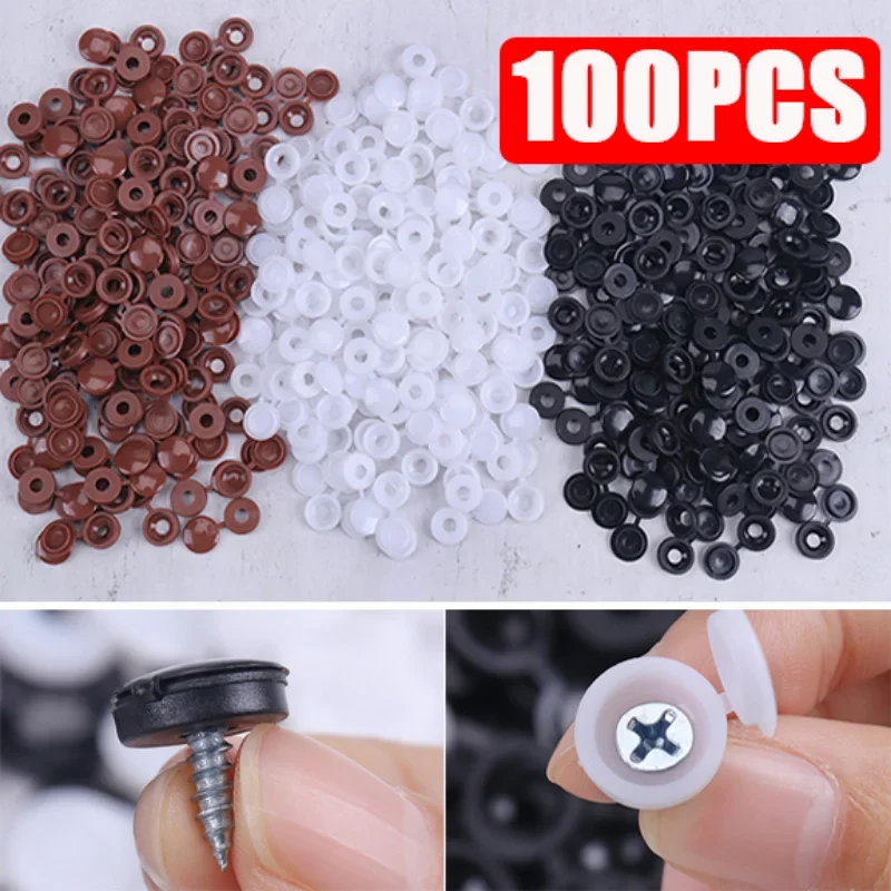 Screw Decorative Cover Cross Screw Nail Cap Folding Buckle for Car Furniture Decorative Nuts Cover Bolts Hardware Auto Part