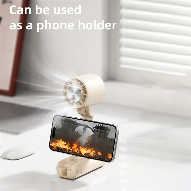 AD-Ice Compress Мини-вентилятор Охлаждающий ручной вентилятор Мини-складной цифровой дисплей Бесшумный настольный вентилятор Ледяной компресс Шейный вентилятор