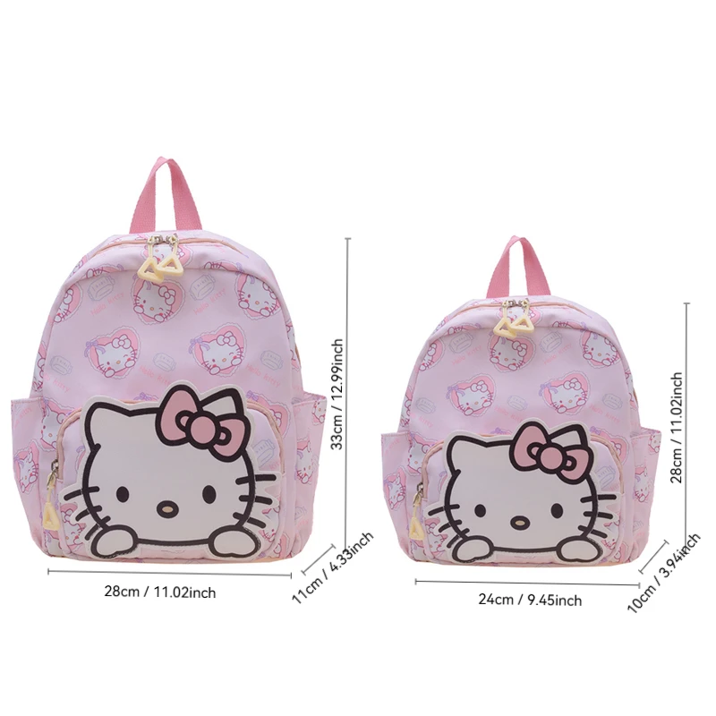 Travel Storage Bag Anime Hello Kitty Cinnamoroll My Melody Kuromi Cute Backpack Kawaii Cartoon Mini School Bag Holiday Gift