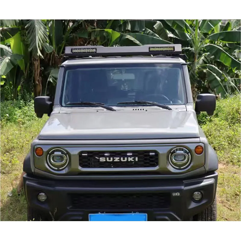 For Suzuki Jimny JB64 JB74 2019 2020 2021 22 Top Roof Rack Rail Luggage Cross Bar Rail Boxes Basket High Quality Aluminum Alloy