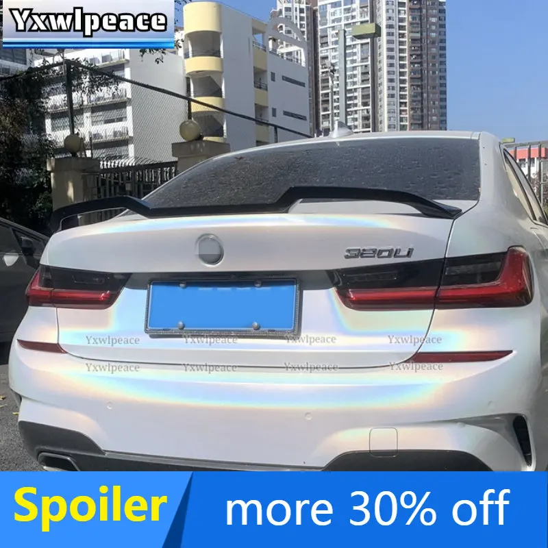 

For BMW 3 Series G20 G28 Spoiler 2019-2022 320i 325i 330i M340i ABS Material Rear Trunk Lip Spoiler Car Accessories