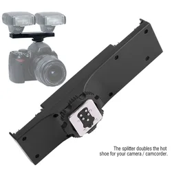 Camcorder Hot Shoe Splitter SLR Camera Hot Shoe Splitter Quality Ultralight Dual Hot Shoe Splitter for SLR Camera Camcorder