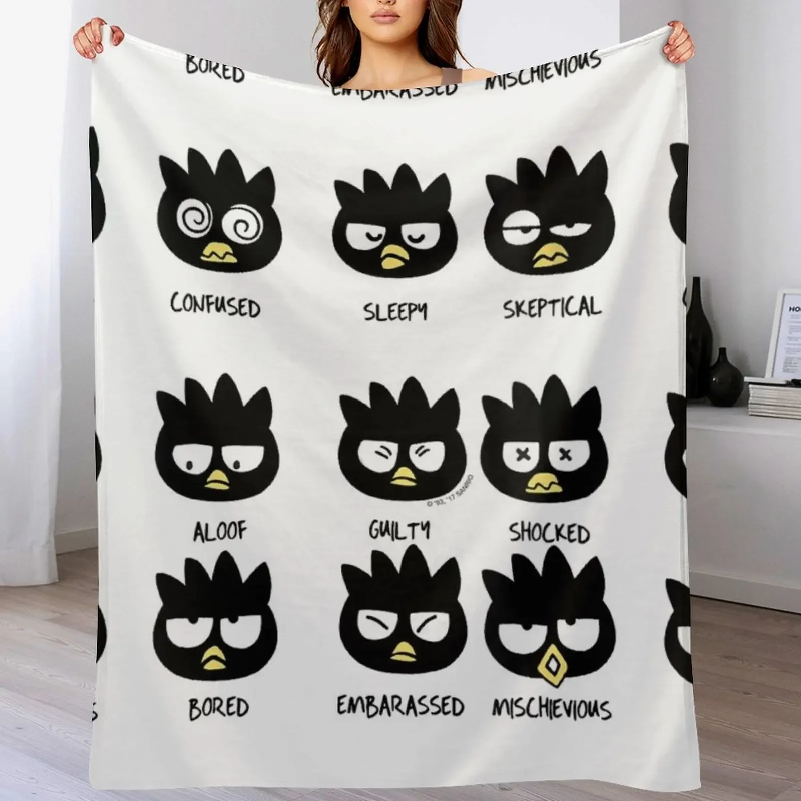 

Bádtz - Máru Different Moods Tee Throw Blanket Hair Nap Loose Blankets