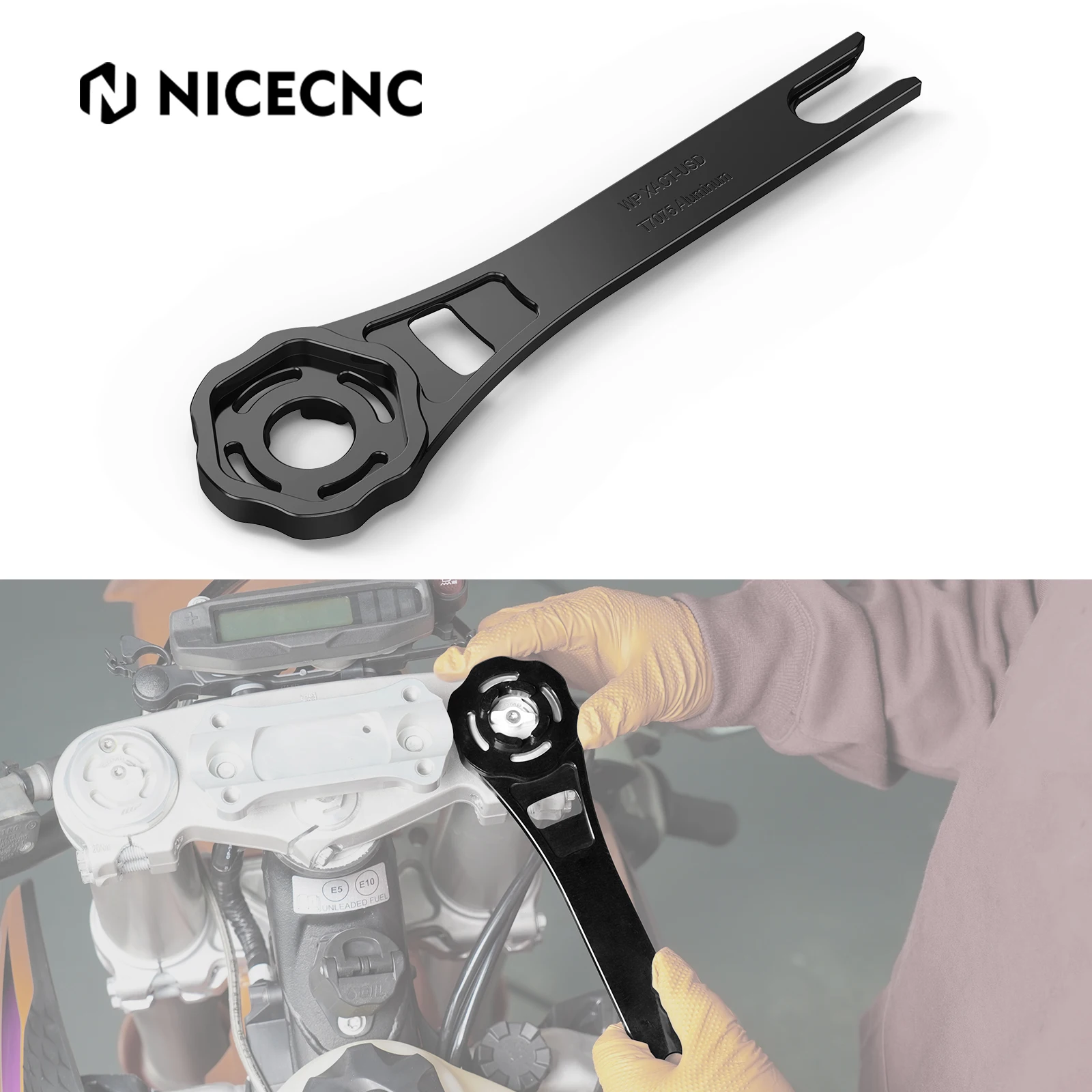 

NICECNC For KTM EXC 300 EXC-F 350 SX 125 SXF 450 2024 Multi-Purpose Suspension Tool Spanner For Husqvarna TE 300 GasGas EC 300