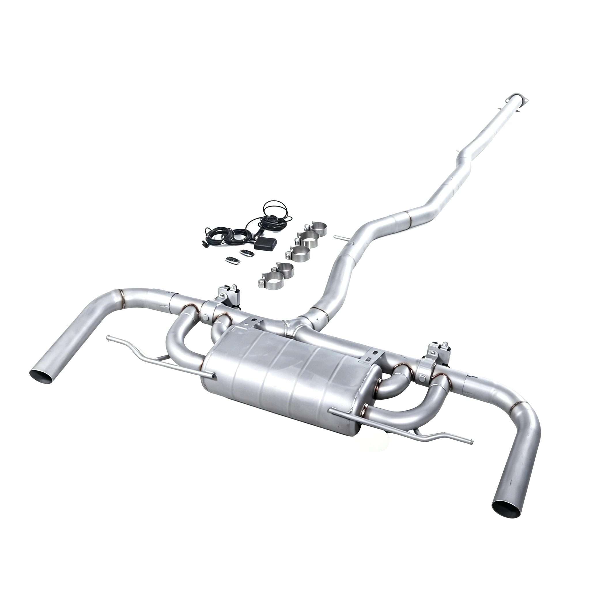 Exhaust Pipe for 2021 Volvo S60 T5 2.0T Controllable valve Car muffler catback Exhaust System Customizable exhaust tips