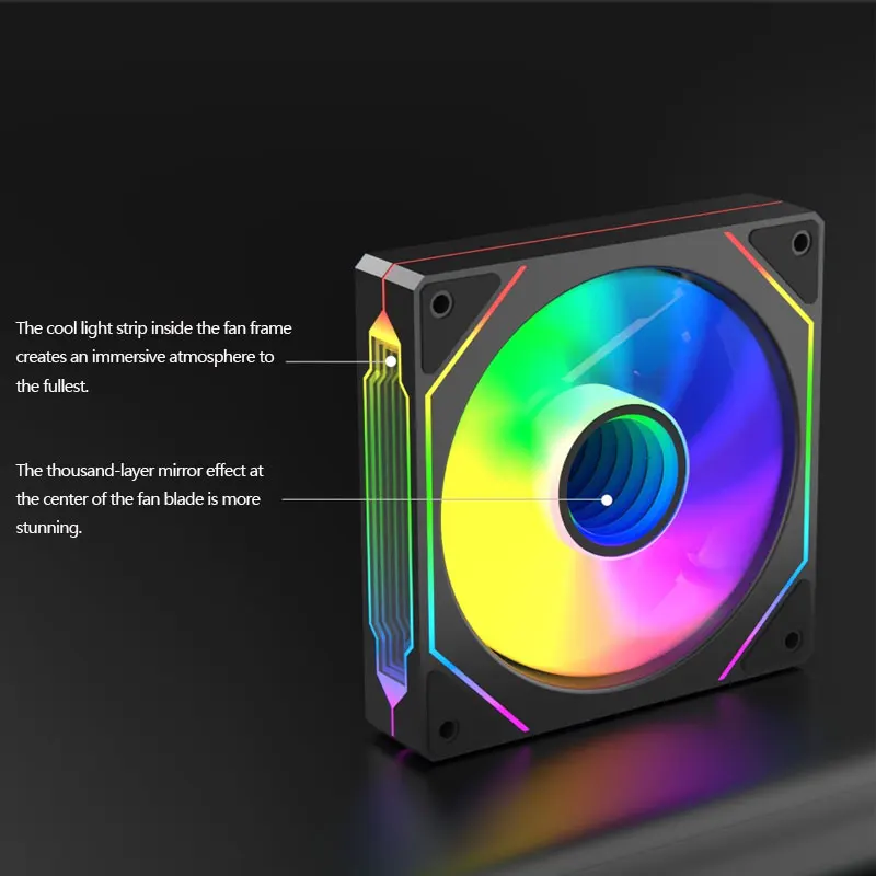 Prism 4th Generation 4PRO Chassis Fan ARGB Heat Dissipation Control Shenguang Synchronous Air-Cooled Cooling Desktop Product