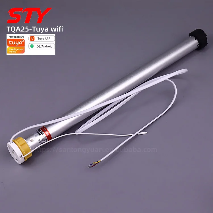 

25-1,1/35-MEL-PW Tuya Wi-Fi приложение моторизованные рулонные жалюзи трубчатый двигатель 25 мм трубчатый двигатель открывалка для штор