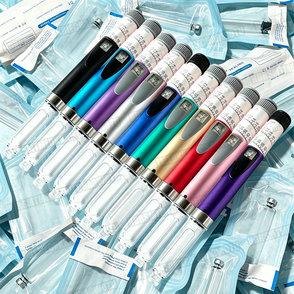 Reusable Precise Dosing Insulin Pen + Cartridges 3ml Empty Cassette Bottle For Lilly Injection Pen Sterile Individual Packaging