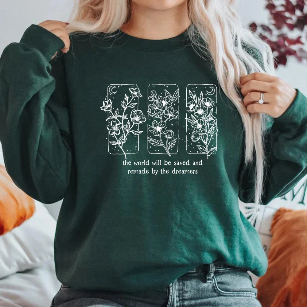 

Throne of Glass Flower Aelin Quote Sweatshirt Throne of Glass Hoodie The Thirteen Sweatshirt Women Pullovers SJM Bookish Gift