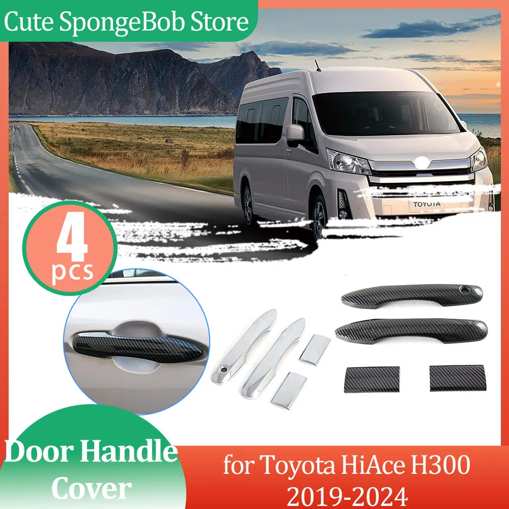 

Car Handle Cover for Toyota HiAce H300 GranAce Commuter Majesty Granvia 2019 2020 2021 2022 2023 2024 Sticker Trim Accessories