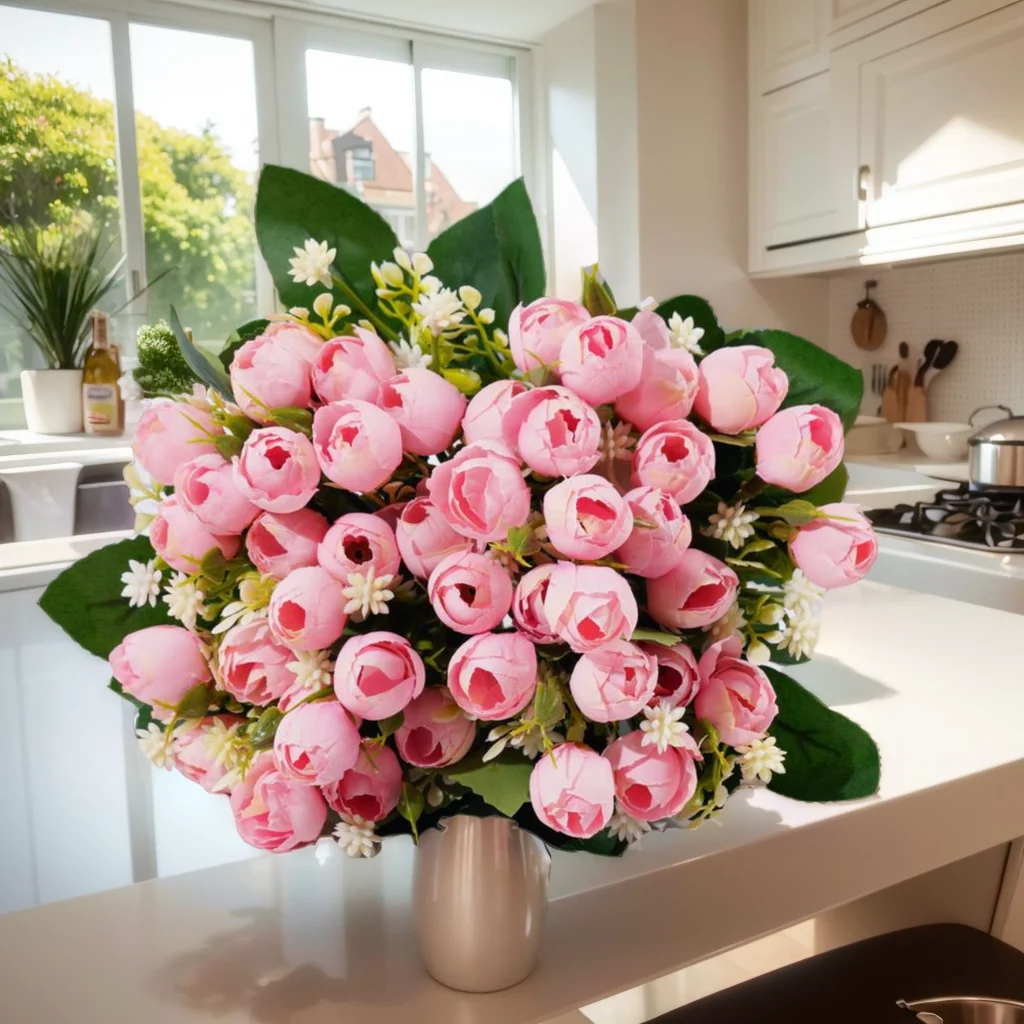 Künstliche Rose Bouquet Vintage Seide Rosen Blume für zu Hause Hochzeits feier Garten Dekor 1 Bund gefälschte Blumen