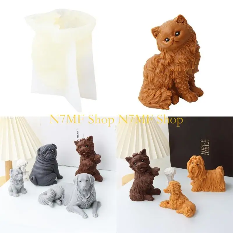 

N7MF силиконовая форма в форме животного, инструмент для изготовления свечей из смолы, DIY формы для свечей, украшения, ручная