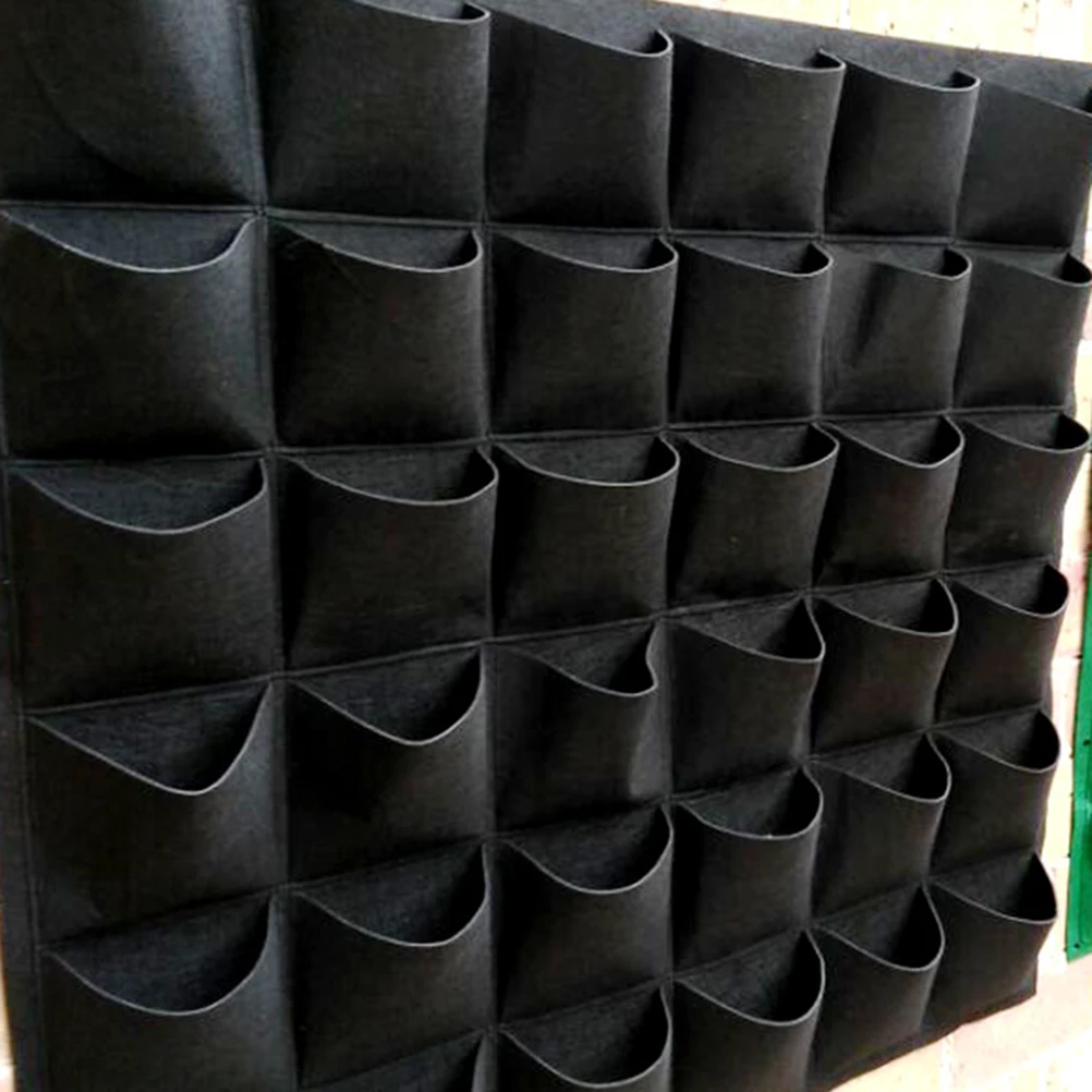 

36 Pockets Bag Non Woven Garden Planter Wall Mounted Hanging Reusable Indoor Wall Mounted Planting Bag Outdoor