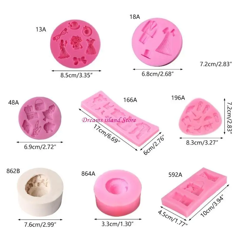 Topi pakaian cetakan silikon cokelat cetakan permen untuk cetakan kristal hidangan penutup diy hx6c