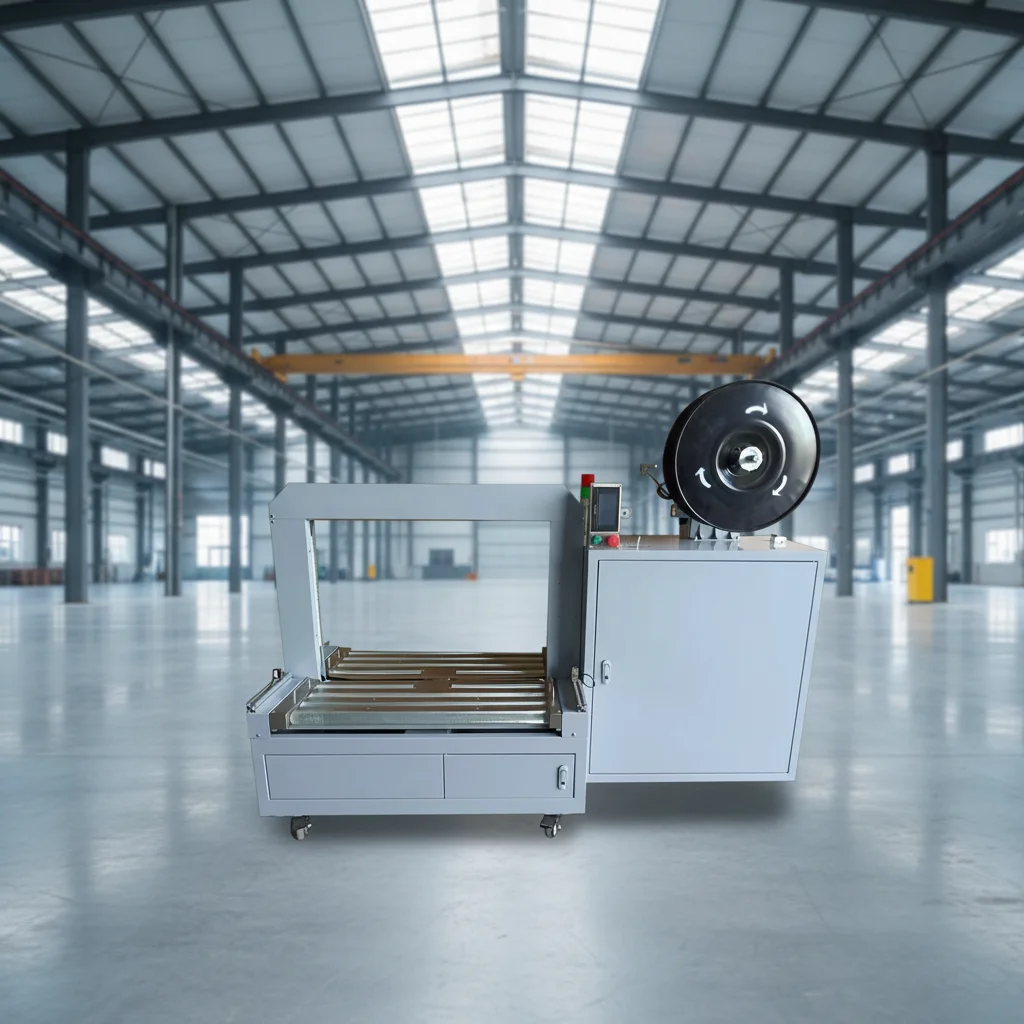 Automatic PP tape carton/carton strapping machine/strapping machine, electric 220 V carton packing machine speed, adjustable