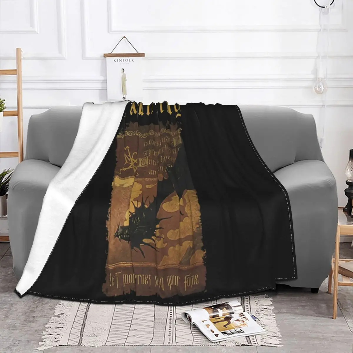 Summoning Let Mortal Heroes Sing Your Fame S 5Xl Black 100 Cotton Classic Print Throw Blanket