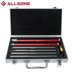 ALLSOME Madeira Turning Tool Set, Carpintaria Torno cinzel, Carbide Insert Cutter, Aço Inoxidável Bar, Alumínio Caixa De Armazenamento, HT2962