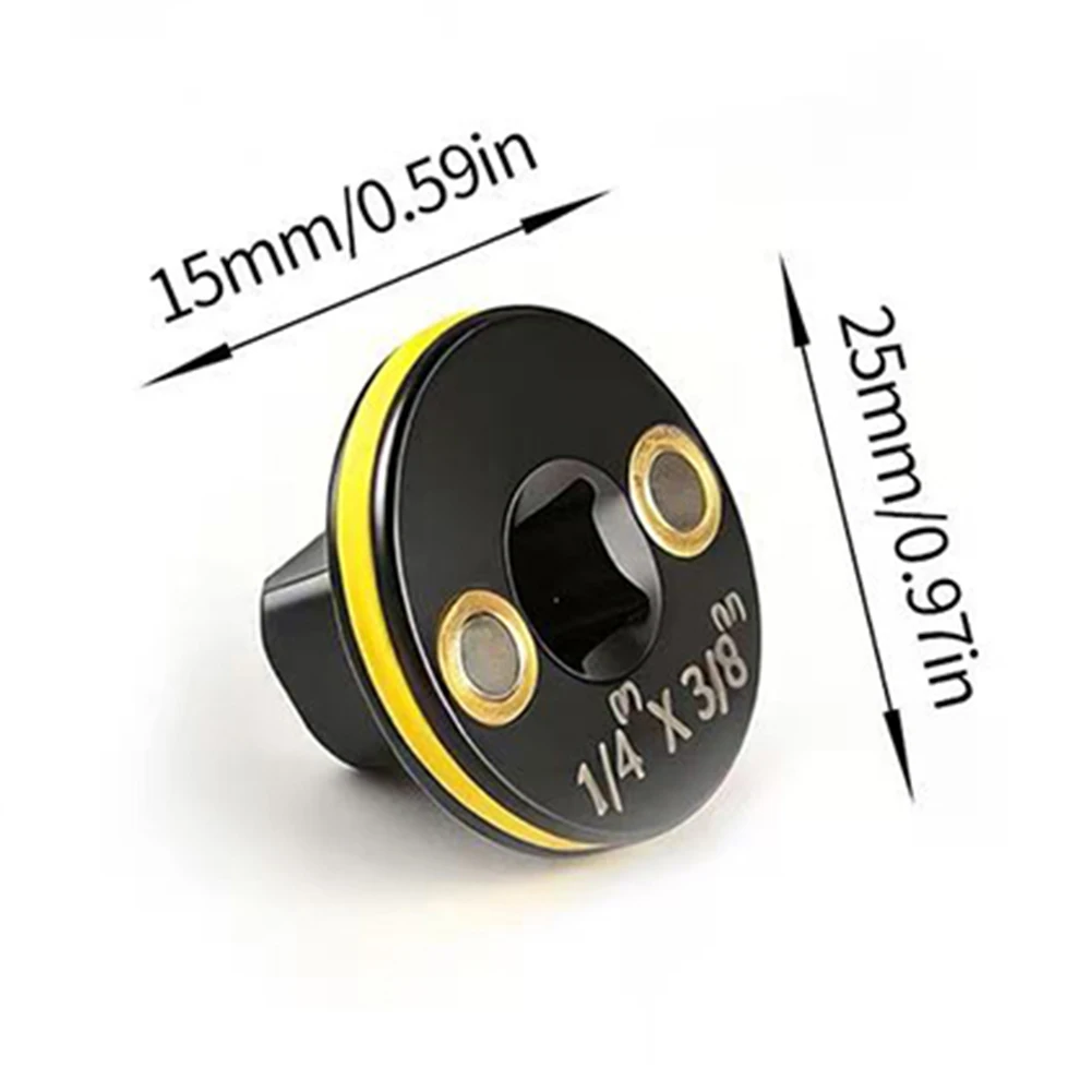 Stainless Steel Socket Adapters Low Profile For Impact Use Supports 1/4 Inch To 3/8 Inch Drive Conversion With Reliable Grip