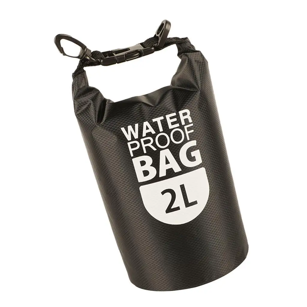 Small 2L Waterproof Dry Bag Crossbody Shoulder Bag for Kayaking Blue