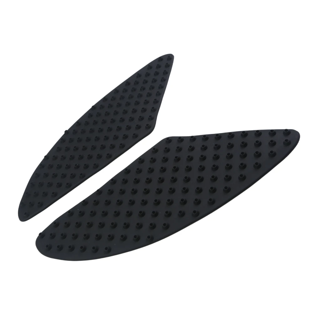 For Kawasaki Honda Motorcycle Black Rubber Tank Traction Pads Fuel Tank Anti Slip Sticker Protector Decal Accessories