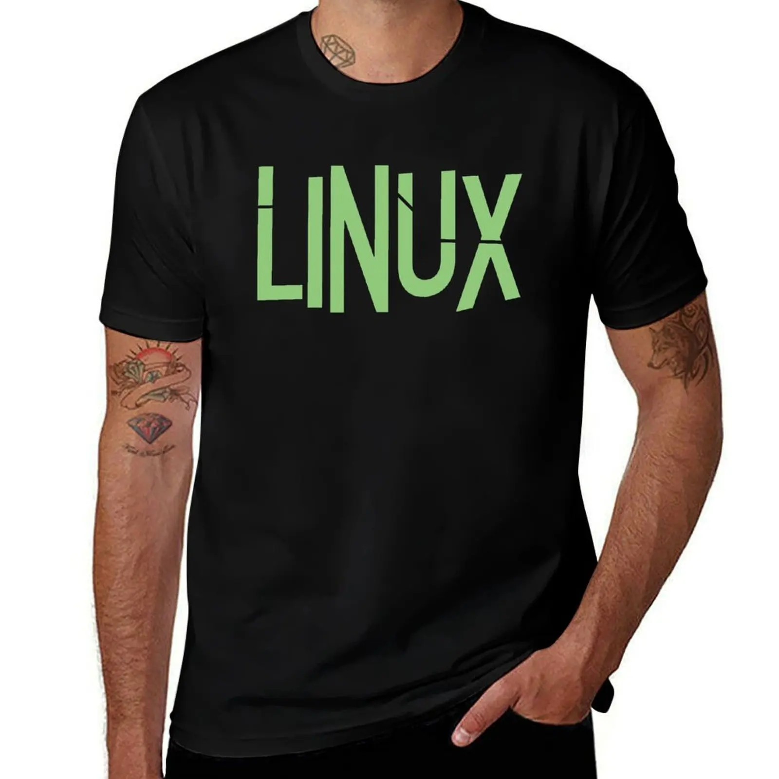 Linux Shirt T-Shirt Plus Size Simple Casual Top T-Shirt