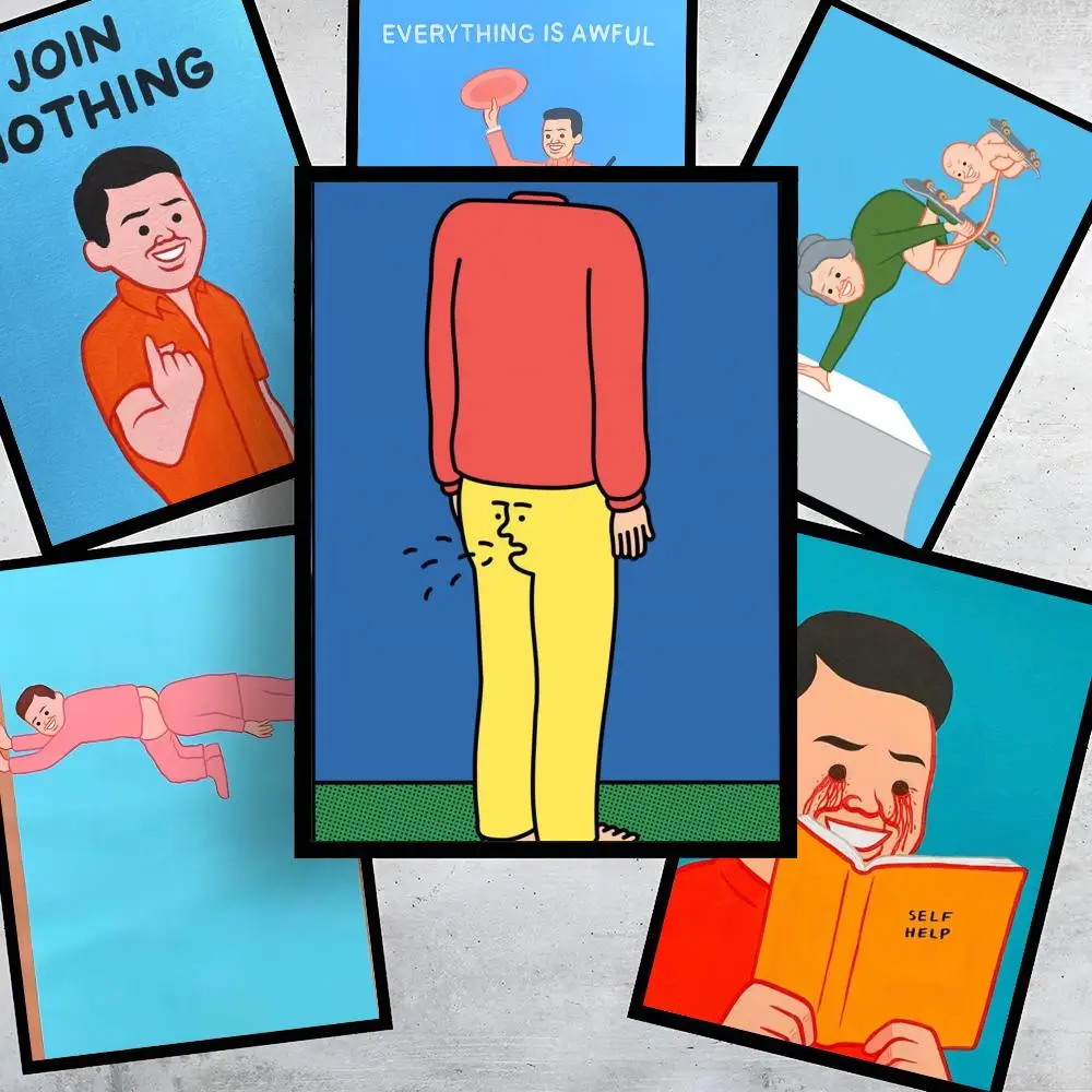 Joan C-Cornella Poster HD Art Stickers Self-Adhesive Painting Modern Home Decor for Bedroom Living Room Wall Decals Gift