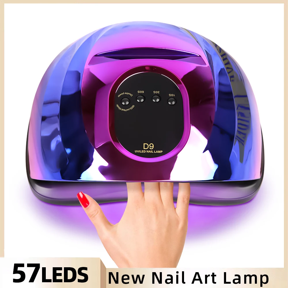 

UV LED Nail Drying Lamp 114W UV Nail Dryer Light for Gel Nails 57 Beads Professional Fast Curing Gel Polish Lamp For Salon