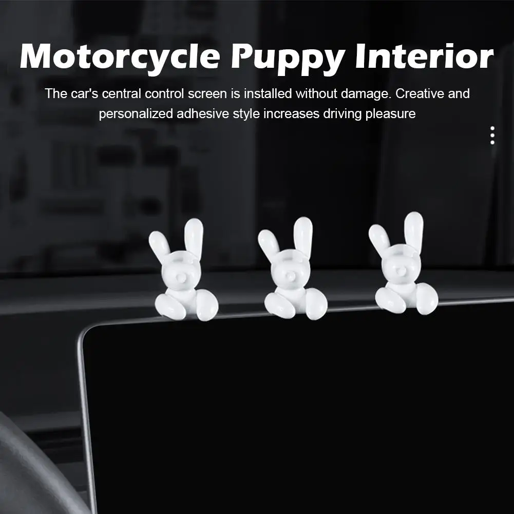 Motorcycle Puppy For Tesla Model 3/Y Center Control Screen Decoration For Model3 Highland 2024 Car Interior Ornaments