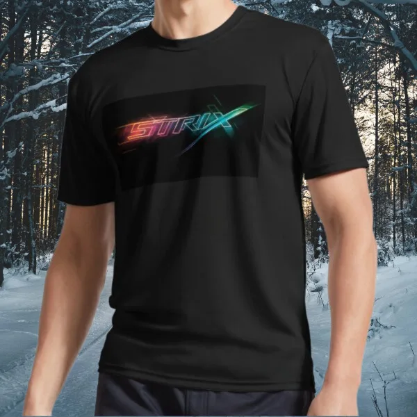 Strix Asus Rog Logo Neon Logo T-Shirt Funny Logo Tee T-Shirt Size S to 5XL