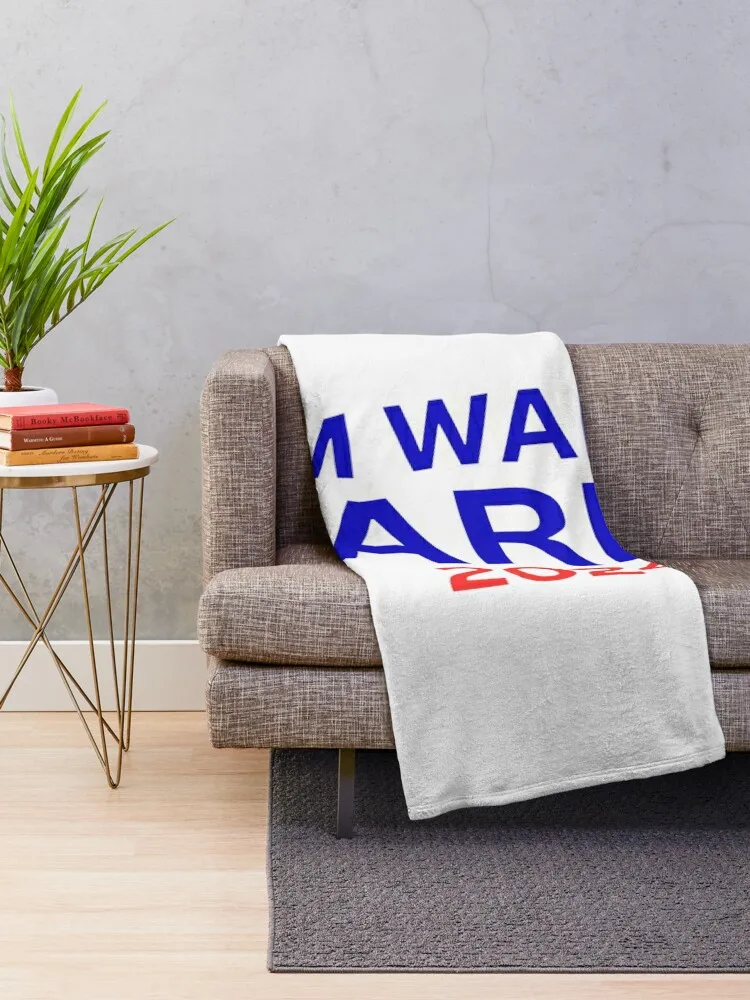 Tim Walz Kamala Harris 2024 Throw Blanket Hairy Warm Blankets