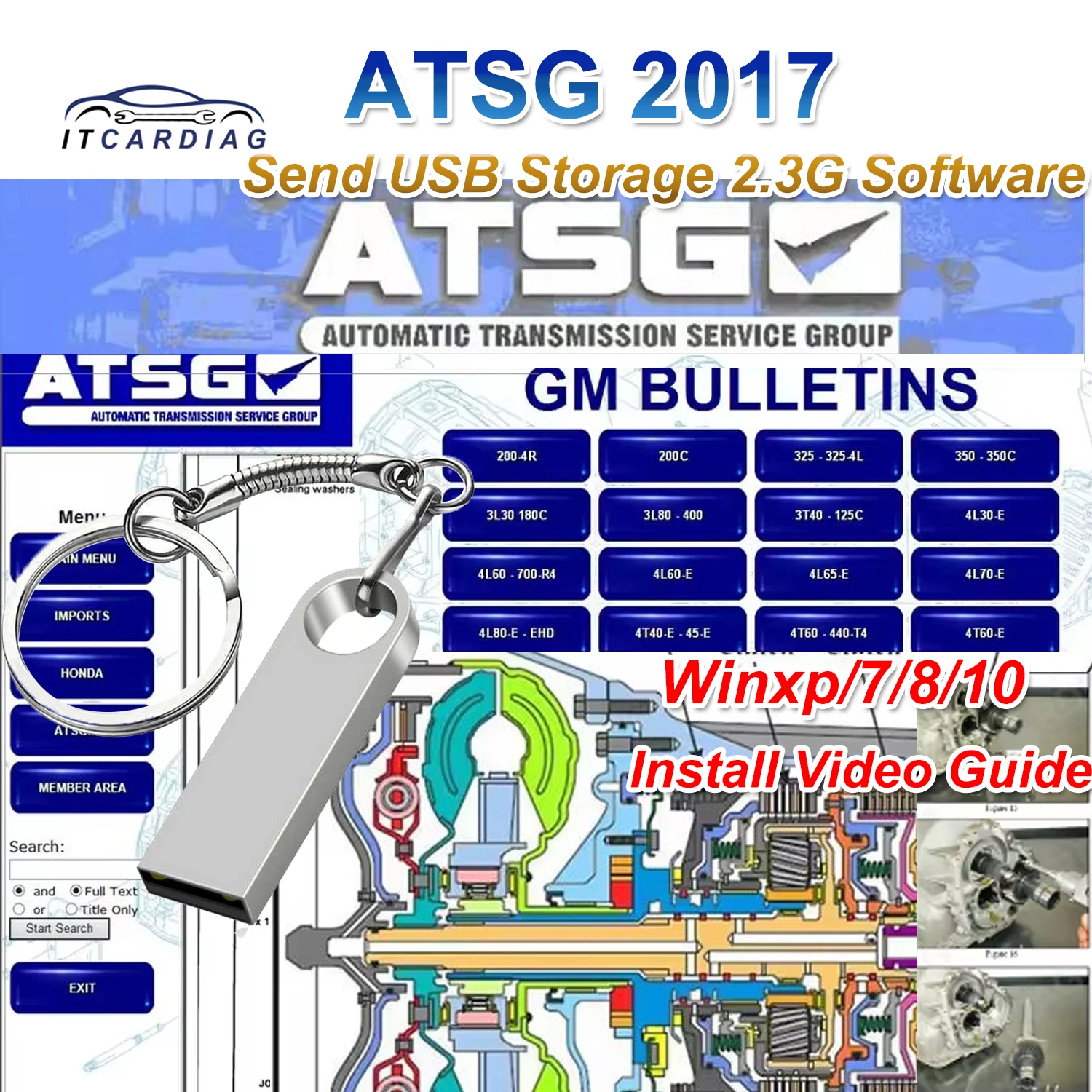 

Newest ATSG 2017 Automatic Transmission Maintenance Group Repair Information Car Repair Software Unit Failure Detection