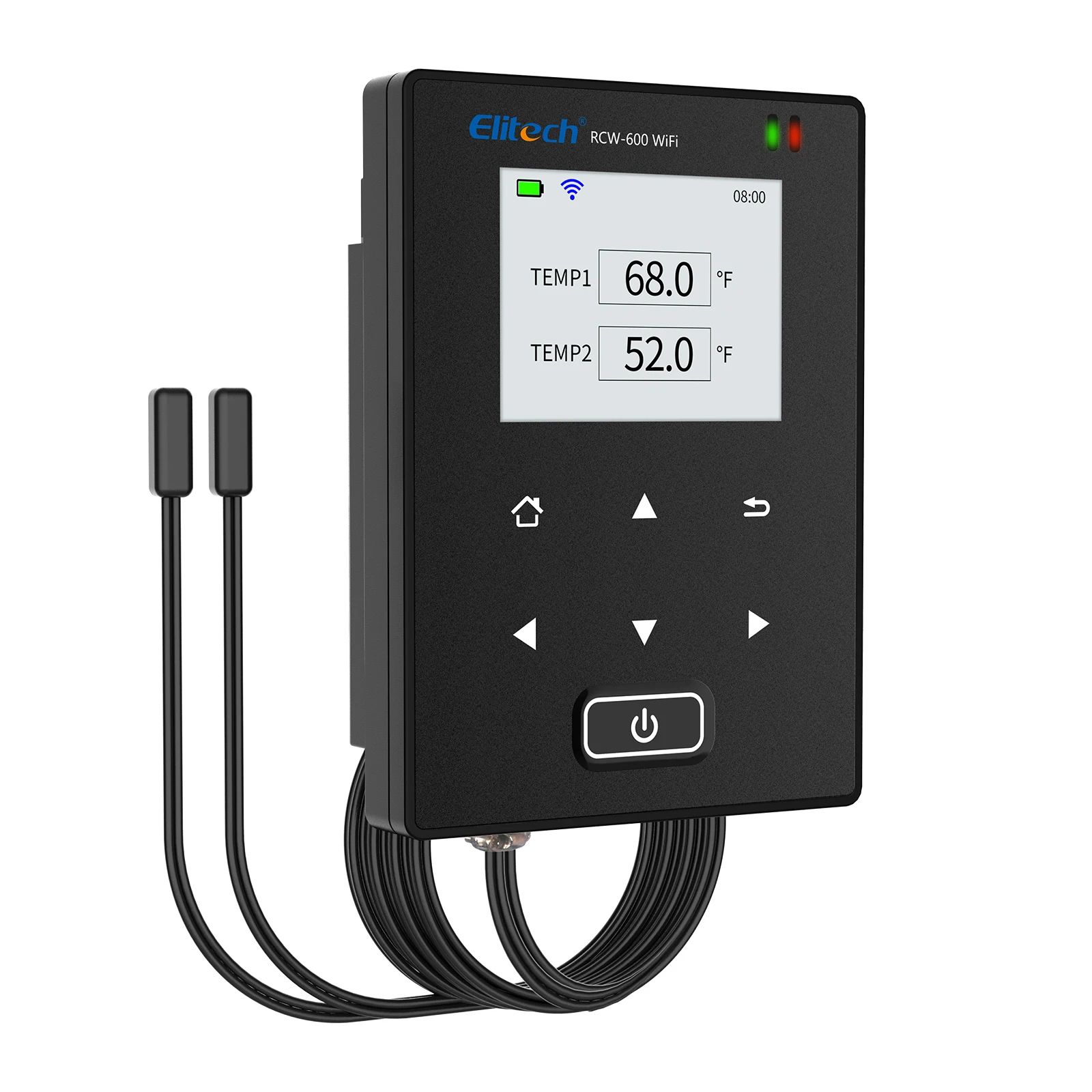 Elitech RCW-600 WiFi Temperature Data Logger Remote Wireless Temperature Recorder with 2 External Temperature Sensor Probes