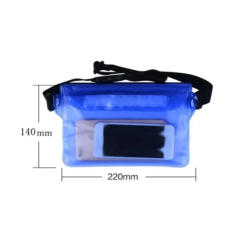 1PC Waterproof Swimming Diving Bag Beach Drifting Diving Waist Pack Shoulder Bag Underwater Mobile Phone Case Outdoor Dry Bag