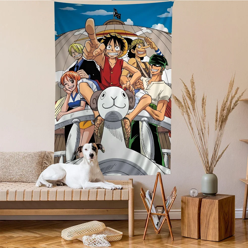 Anime O-One-Pieces DIY Wall Tapestry Hippie Flower Wall Carpets Dorm Decor Wall Art Decor