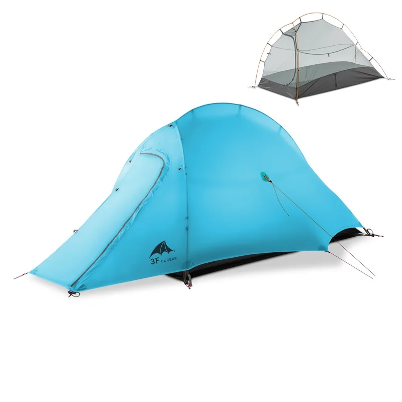 3F ZhengTu 1 Three-season tent For Camping Ultralight 15D Silicone Waterproof Anti-storm Anti-wind Camping Tent