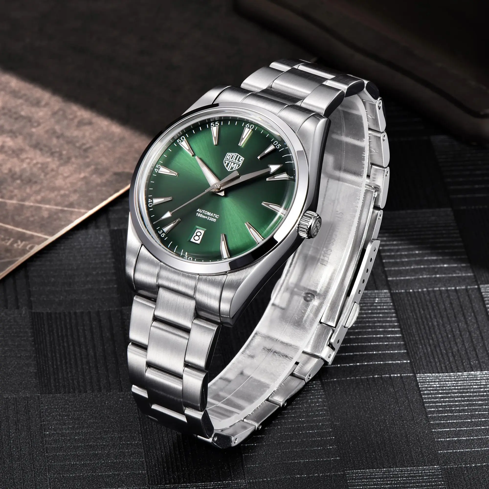 Rollstimi 2024 New Mens Watches 39MM Luxury Automatic Watch For Men Japan NH35A Mechanical Watch Men AR Coating Sapphire crystal