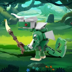 MOC-170597 Lizalfos Model Building Blocks Game Breaths the wilderness Action Figures Assemble Toys Bricks Creative Kid Gift
