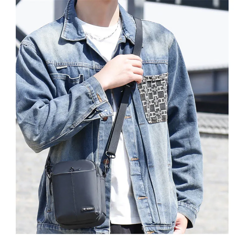 

Men's Oxford Bags Travel Hiking Messenger Shoulder Bag Business Wallet Trends Crossbody Bag Large Capacity Flap Schoolbag
