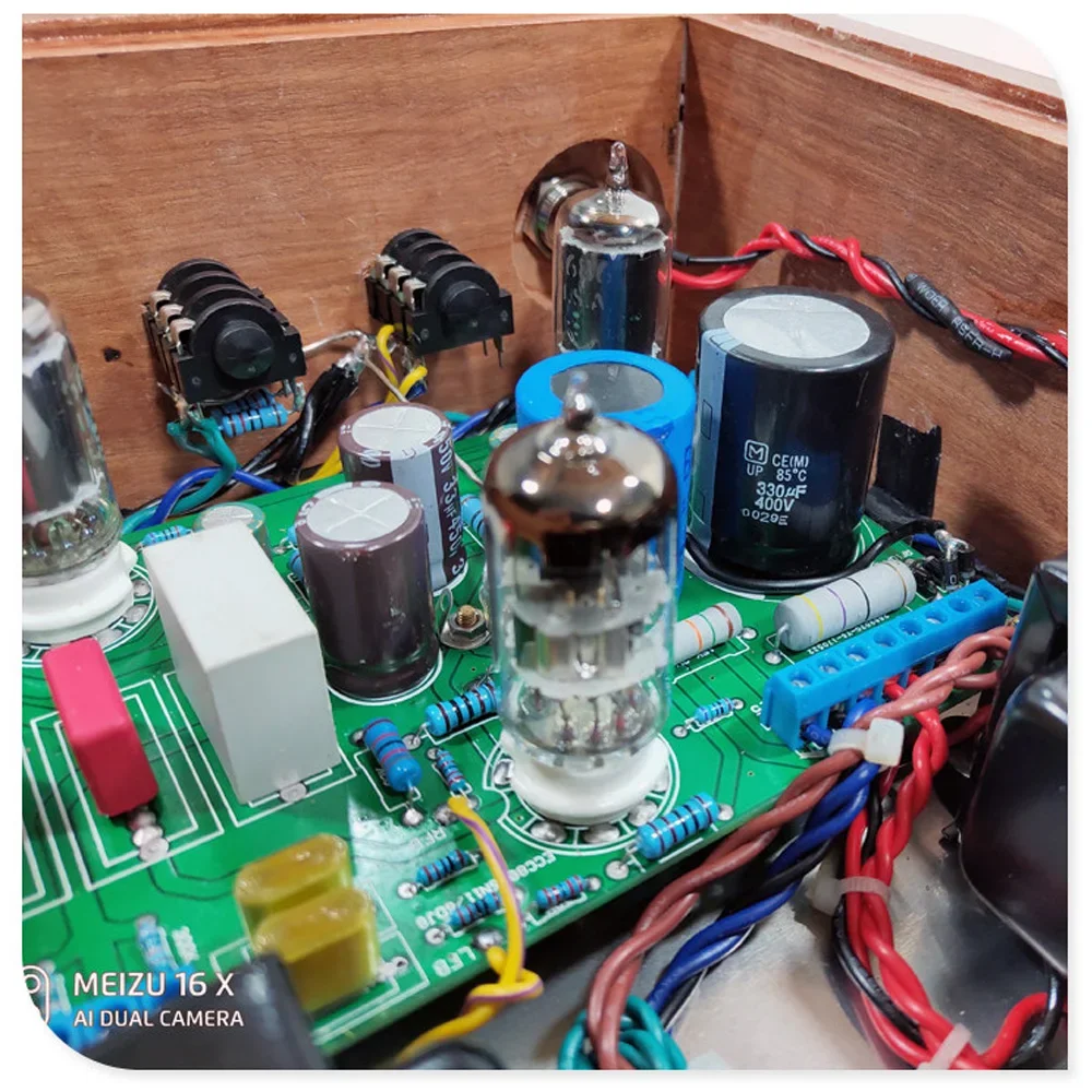 2.0 하이파이 튜브 헤드셋 사운드 튜브 전력 증폭기, 오디오 변압기 출력, 6N11 GE5686, 2W