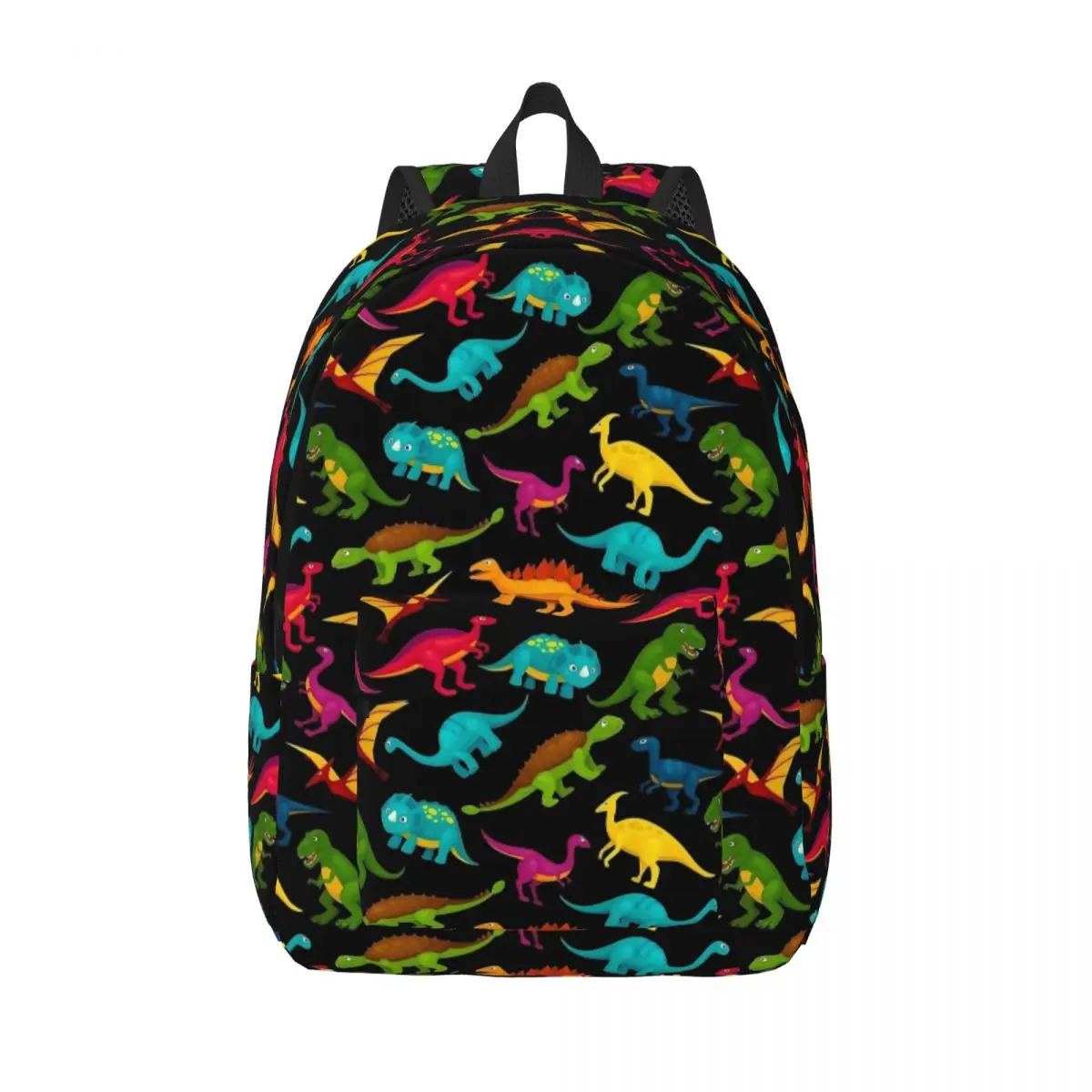 Mochila de lona dinossauro para crianças, mochila escolar, jardim de infância, bolsa primária, presente, padrão divertido, rex, menino, menina, estudante