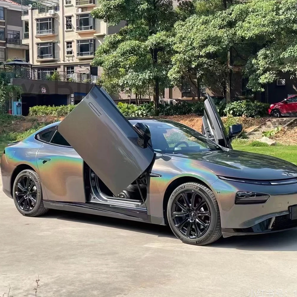 

rainbow laser gray Car Wraps Vinyl Film Car Interior Sticker Resistance Durable Auto Motorcycles Body Accessories Low viscosity
