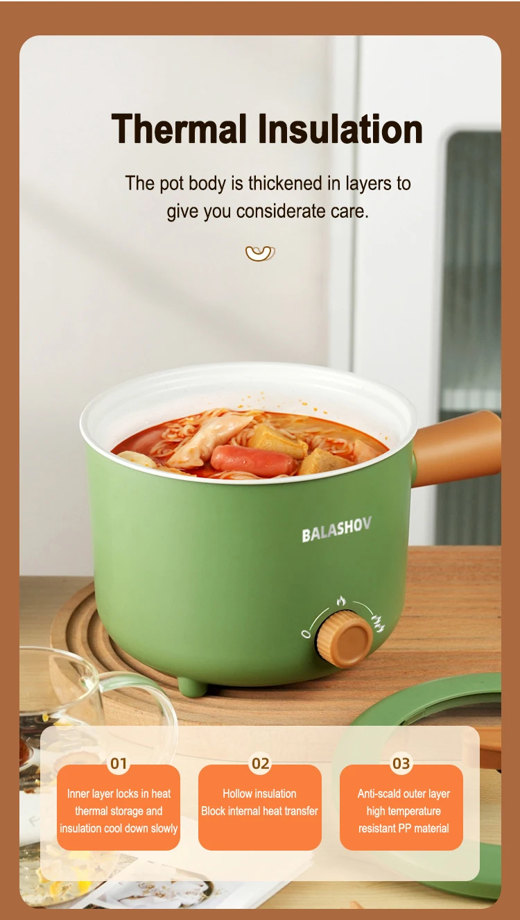 220V Elektrischer Reiskocher Multifunktionale Eintopfpfanne Antihaft-Kochgeschirr für die Küche Angebot Multicooker Hot Pot Haushaltsgerät – Detail 7