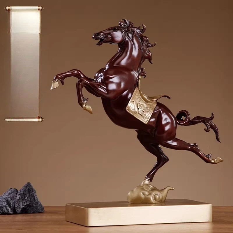 Ma Jiacheng Full Bronze Horse Ornament Year of the Horse Home Decoration